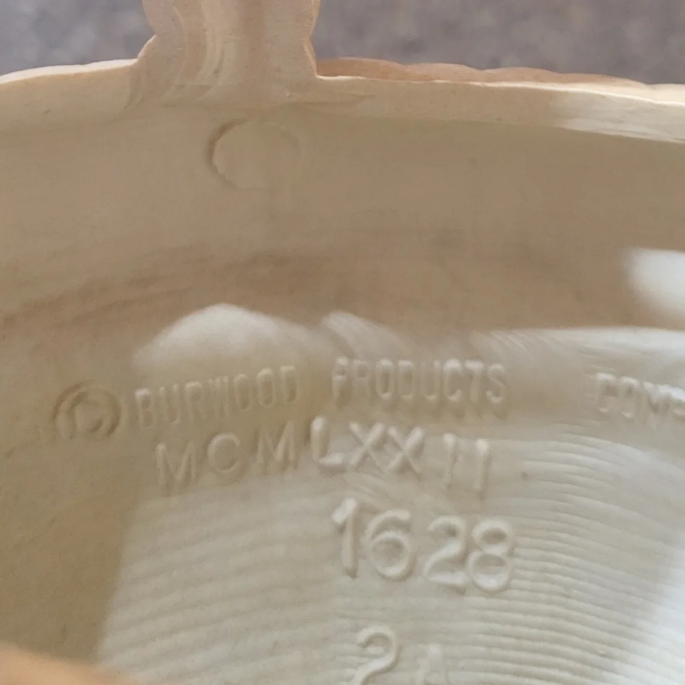 1972 MCM Burwood Cream Birdcage Wall‎ Hanging Pocket Planter
